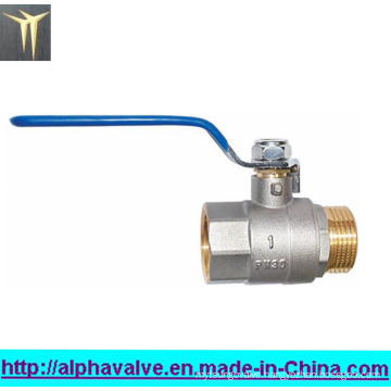 Nickle Plated Brass Water Female and Male Ball Valve R (a. 0103)